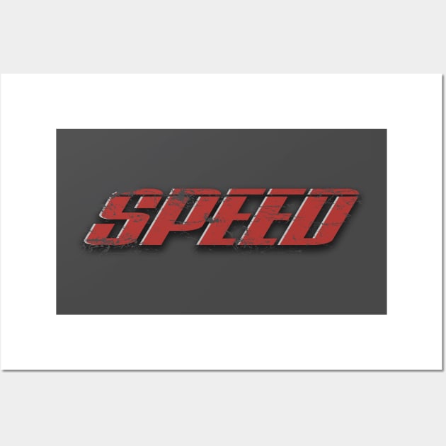 Speed – Logo (aged and weathered) Wall Art by GraphicGibbon